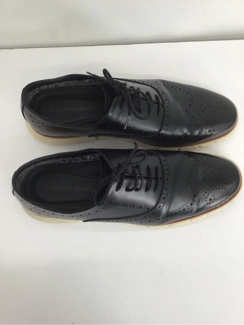 Bruno Marc Grandwing Crossflex Oxford Sneaker Casual Office Black Size 13